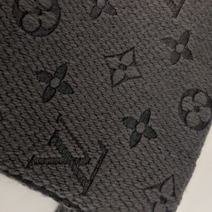 Louis Vuitton warm scarf let logomania